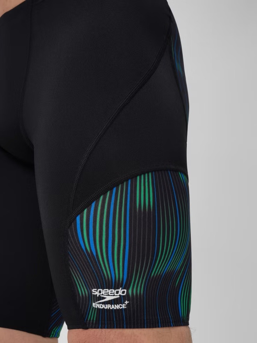 Speedo Men's Space Train Jammer Black/Blue/Green Speedos - Picture 5 of 16